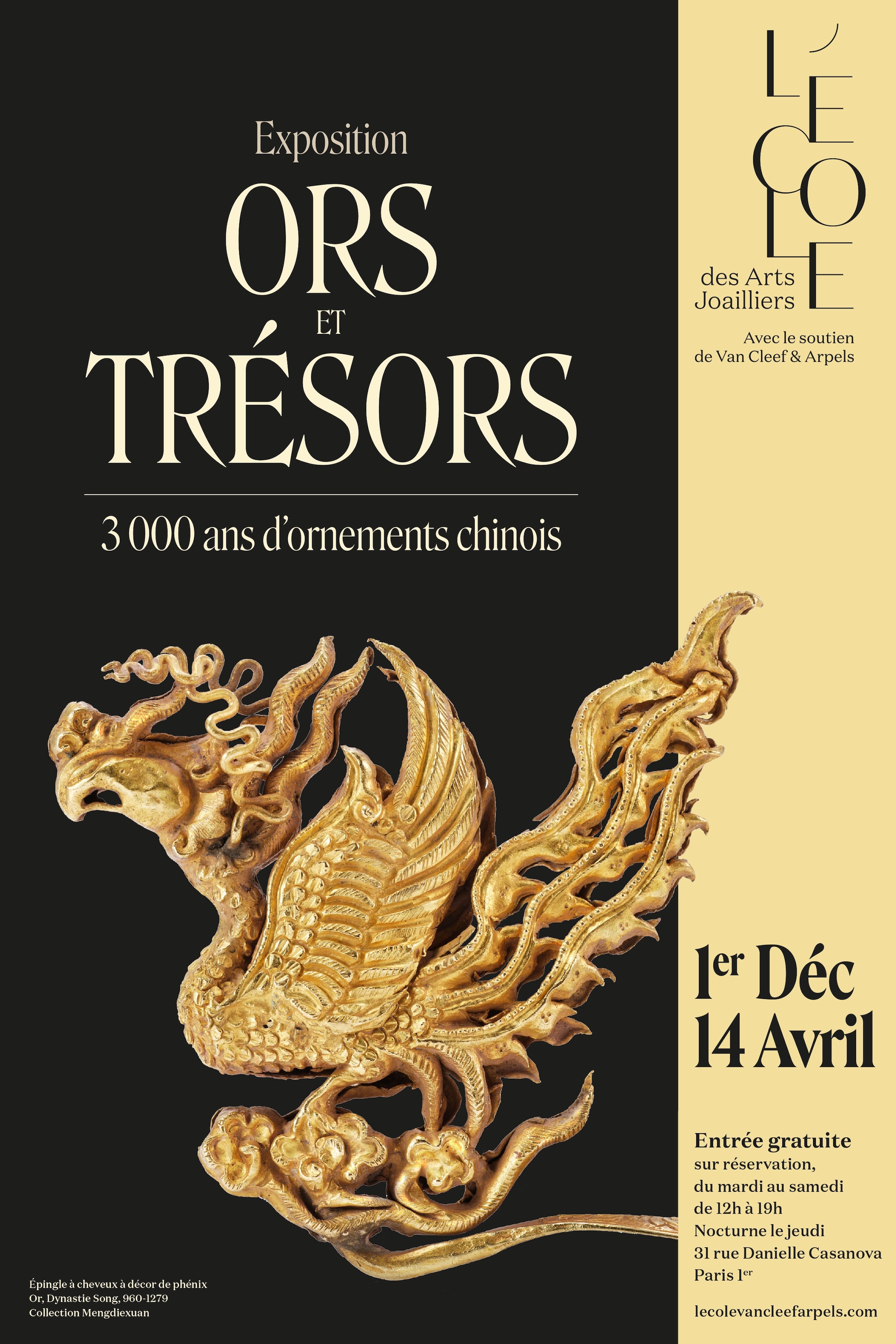 Affiche Exposition Ors et Trésors