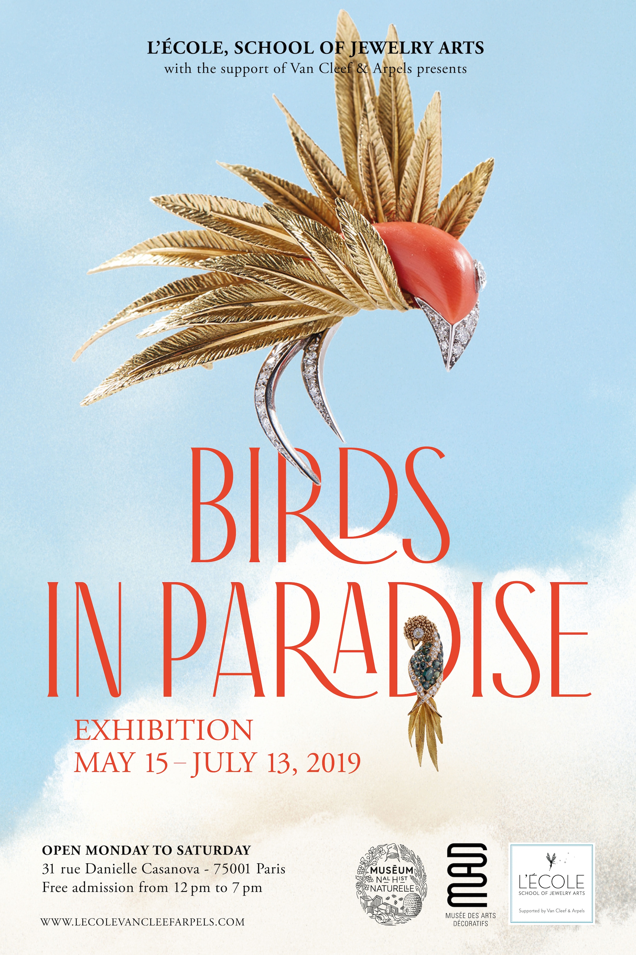 Exhibition poster "Birds in Paradise"