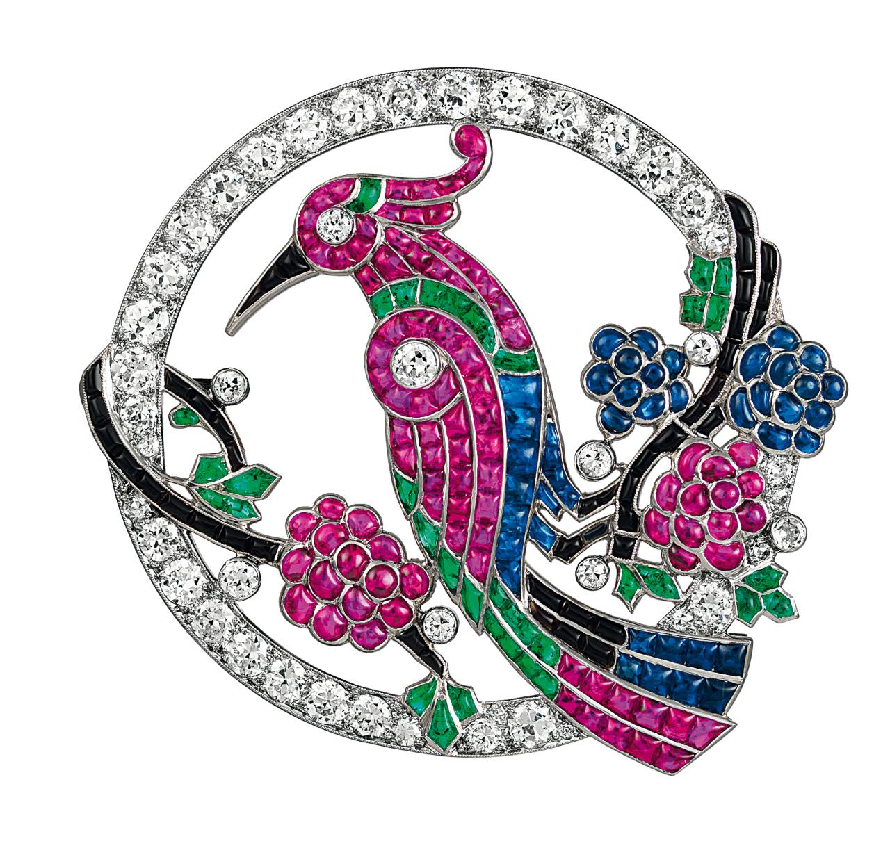 Bird brooch, Van Cleef & Arpels, 1924, Van Cleef & Arpels Collection, © Van Cleef & Arpels - Photo P. Gries.