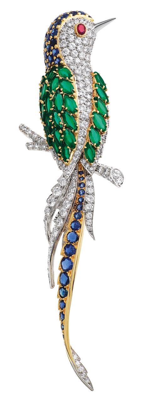 Bird clip, Van Cleef & Arpels, 1963, Van Cleef & Arpels Collection, © Van Cleef & Arpels - Photo P. Gries.