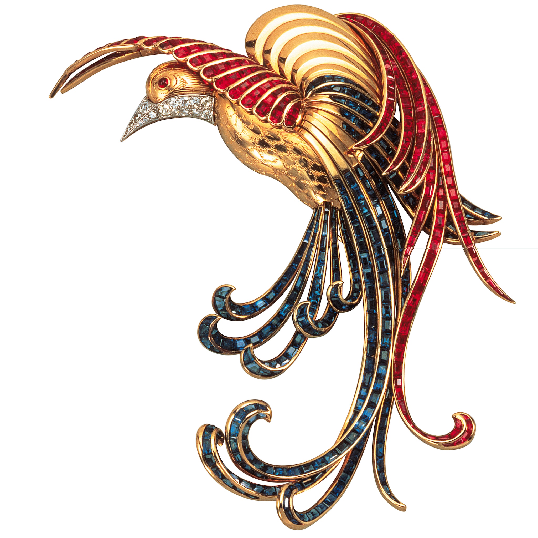 Clip Oiseau de Paradis, Van Cleef & Arpels, 1942, Van Cleef & Arpels Collection, Photo Bertrand Moulin © Van Cleef & Arpels.jpg