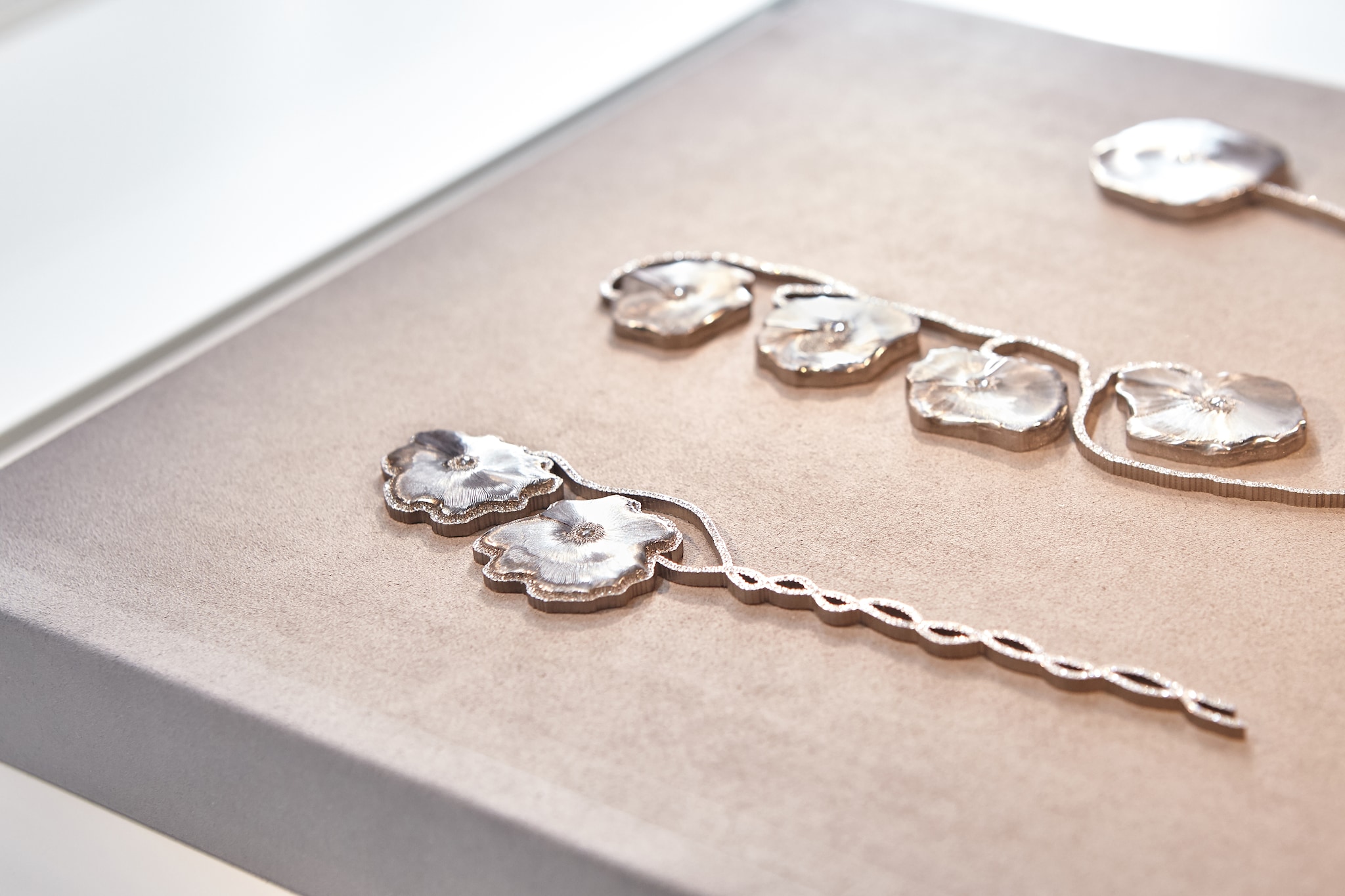 Cuffs and Necks Exhibition at L'Ecole - Poppies - Photo Credit Laurent Kariv
