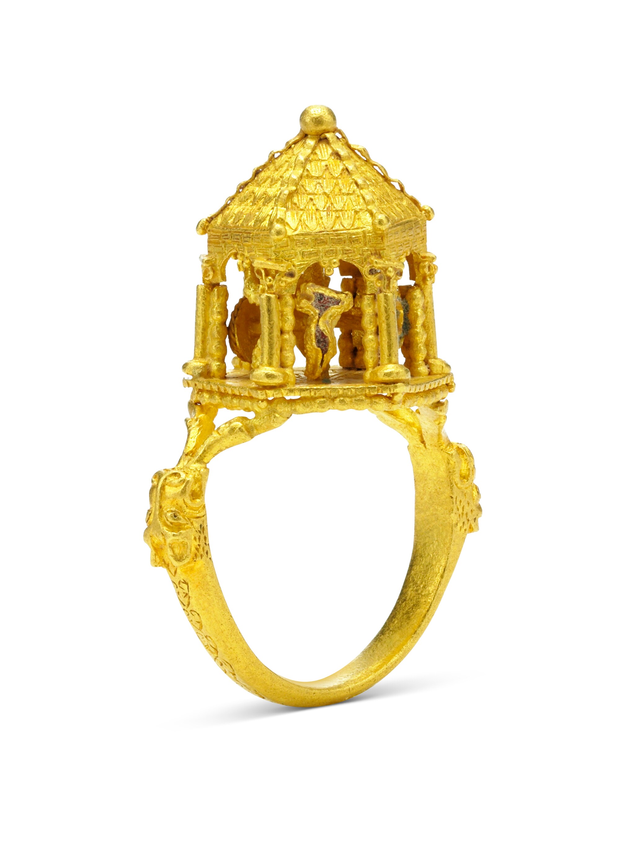 Jewish wedding ring, Unsigned, Early to mid 14th cent, Gold, enamel, Photo © Tony Falcone (2)