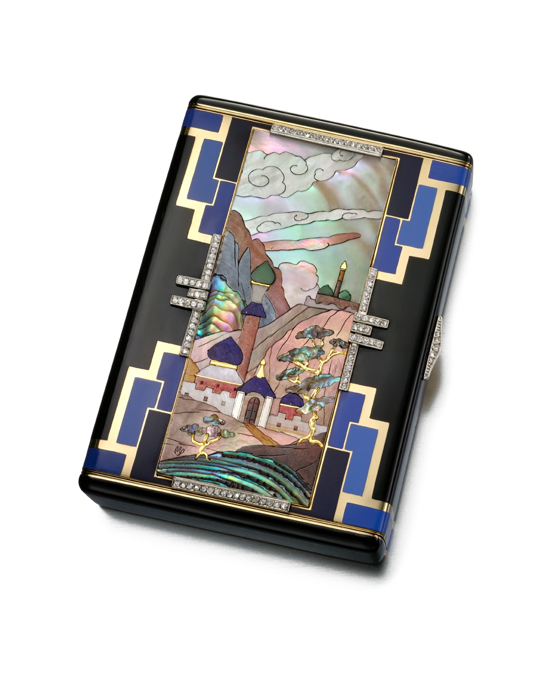 Persian Mosque Vanity Case Black, Starr & Frost, mosaic by Vladimir Makovsky, New York, 1929, ©Doug Rosa