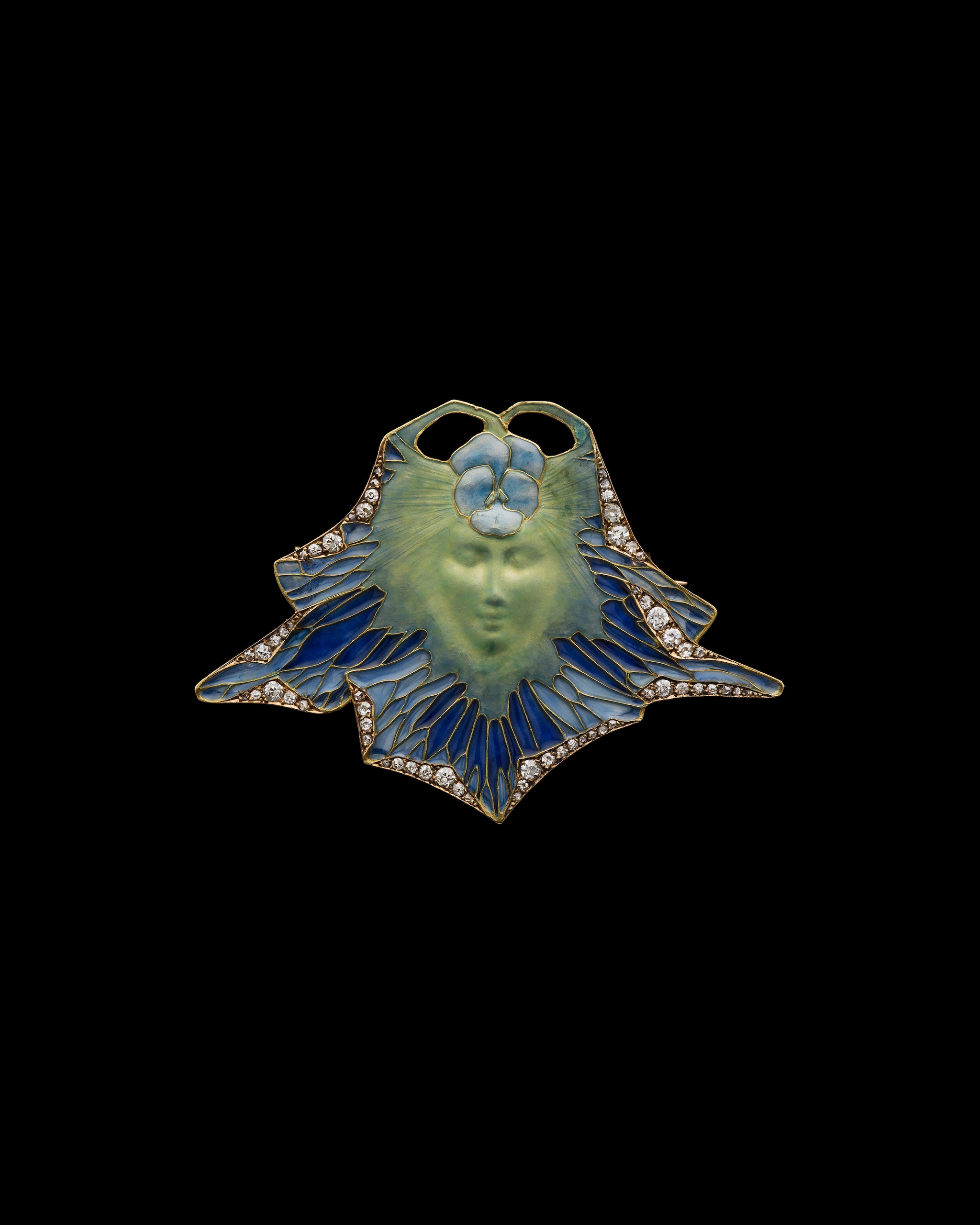 Through the eyes of a connoisseur - Pansy BroochPendant by René Lalique - ©Albion Art Jewellery Institute, Photo Tsuneharu Doi