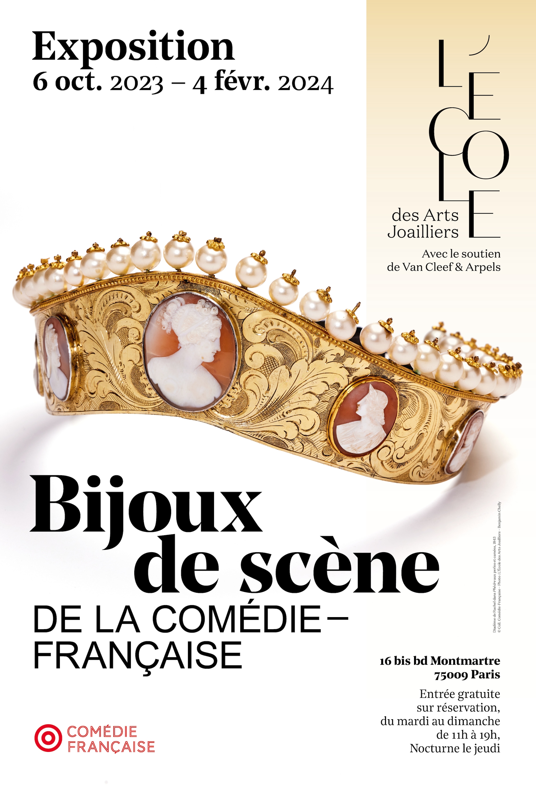 Bijoux de scène de la Comédie-Française - Affiche d'exposition