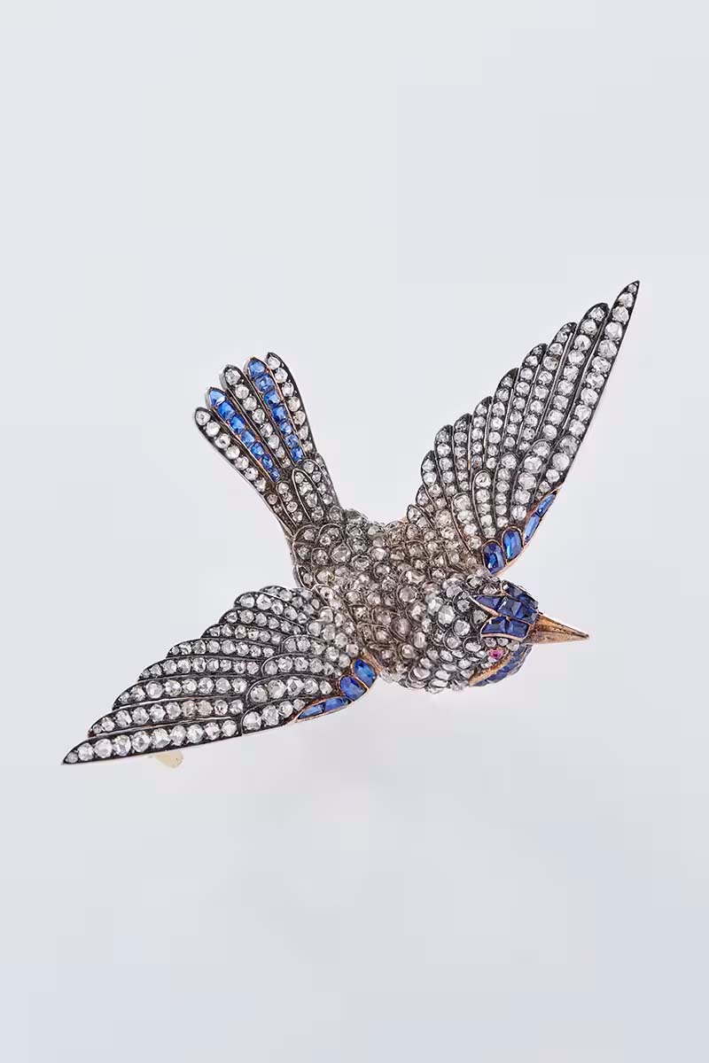 Broche Oiseau, vers 1880, Collection particulière, Photo Benjamin Chelly