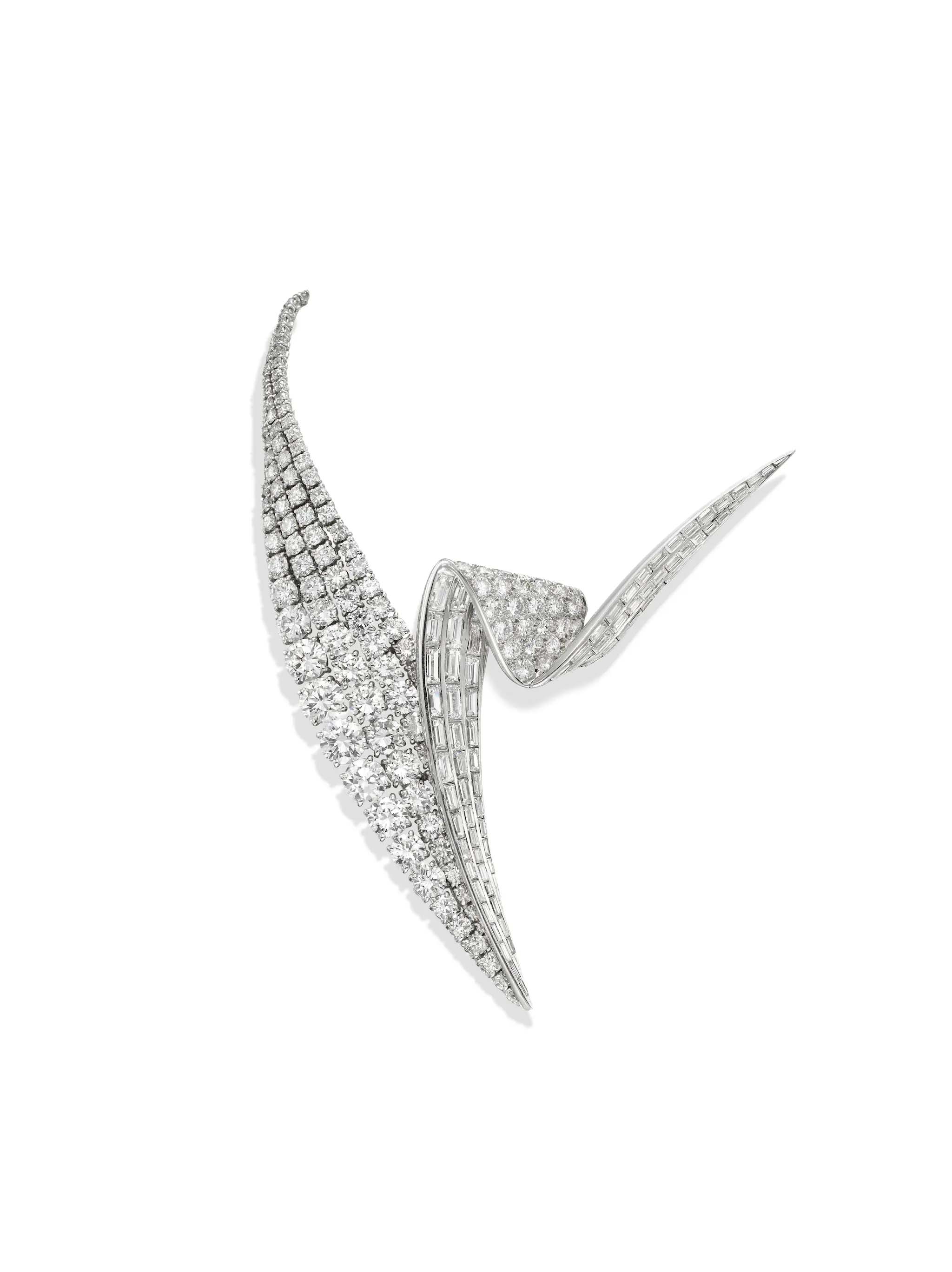 Clip, Sterlé, 1962, Platinum, diamonds - Photo © Tony Falcone