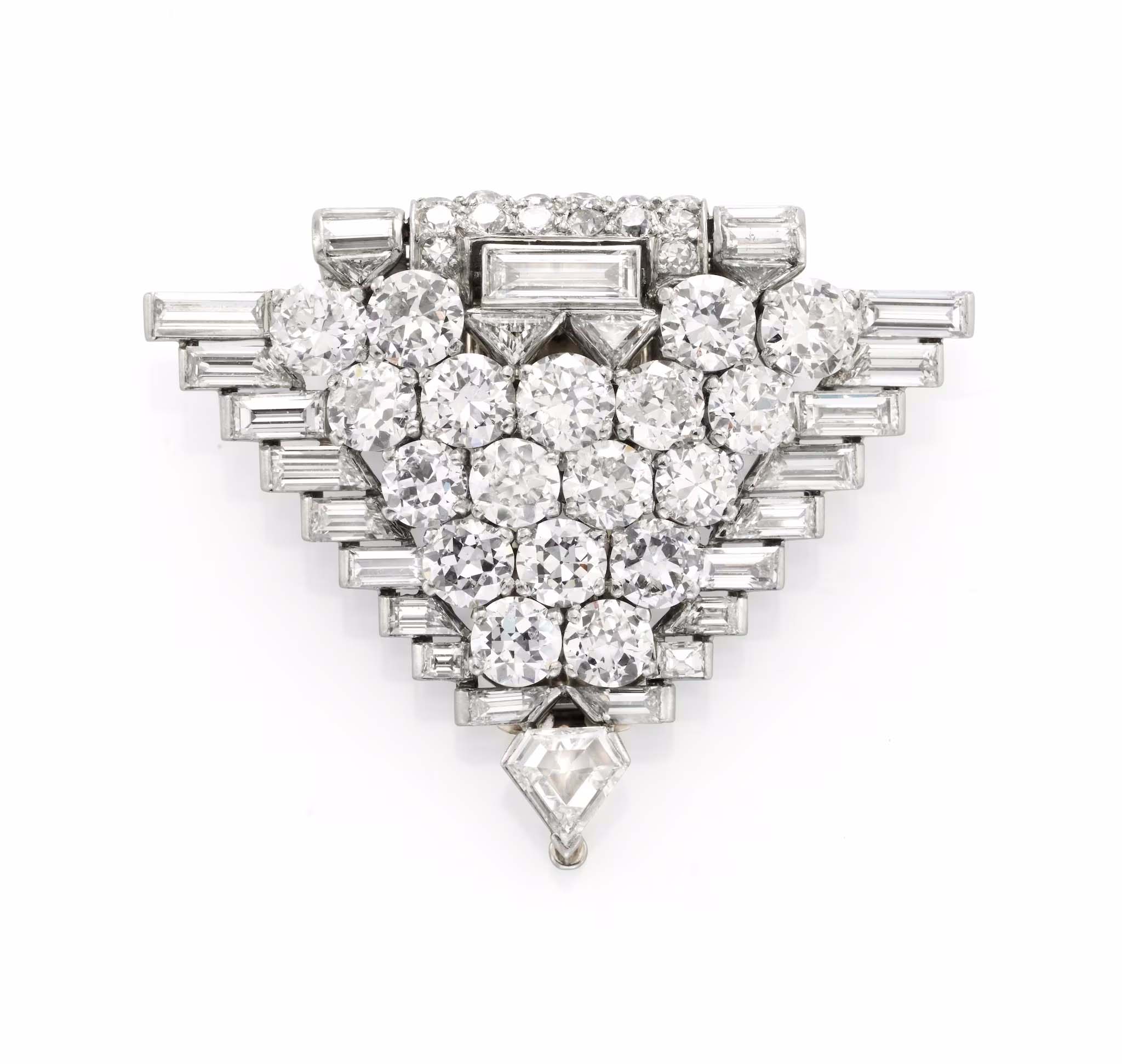 Clip, Van Cleef & Arpels, 1931, Platinum, diamonds - Photo © Tony Falcone