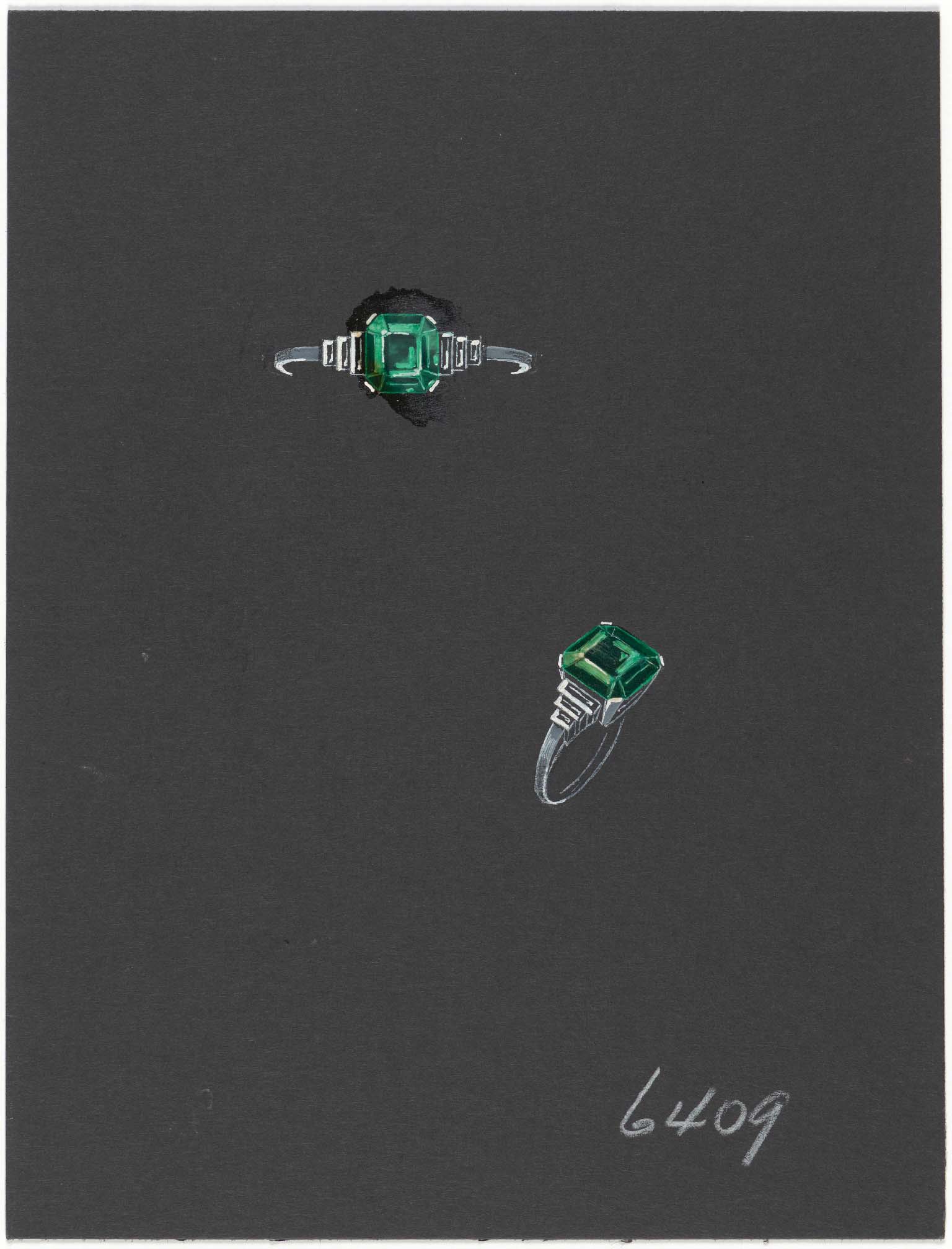 Drawing of a ring, circa 1940 Van Cleef & Arpels Jewelry Culture Fonds (03)