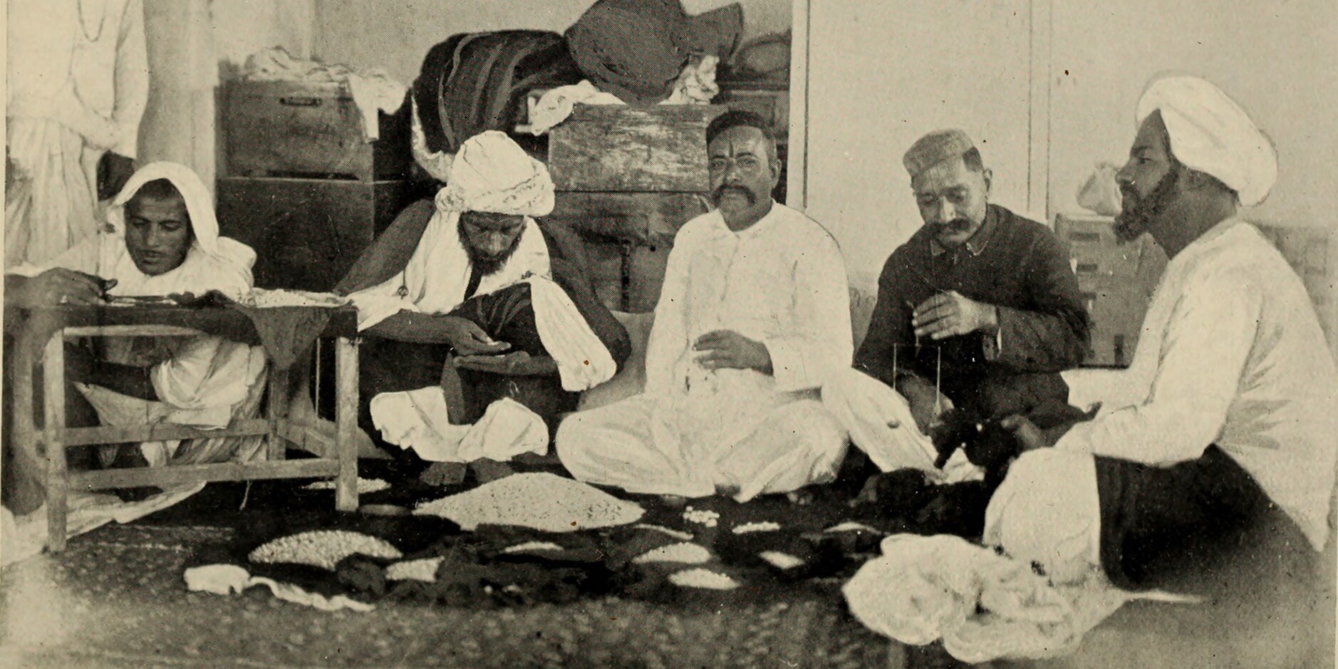 Marchands de perles à Bahreïn, vers 1903 © Droits réservés