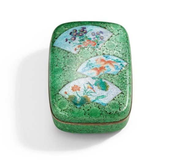 Cloisonné Enamel Box, 19th – 20th century, Cloisonné enamel, Height 5 x Width 9.5 x Depth 12cm, © Liang Yi Museum Collection