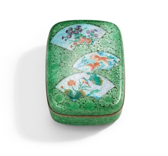 Cloisonné Enamel Box, 19th – 20th century, Cloisonné enamel, Height 5 x Width 9.5 x Depth 12cm, © Liang Yi Museum Collection