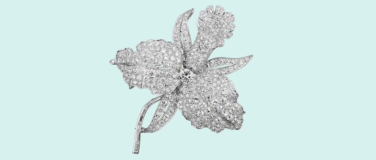 Van Cleef & Arpels, Orchid clip, 1927, Van Cleef & Arpels Collection. Patrick Gries © Van Cleef & Arpels SA