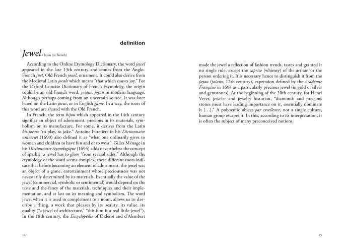 Pages intérieures Preconceived Notions on Jewelry