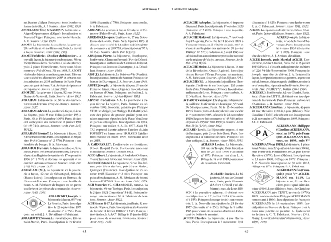 Dictionnaire des joailliers, bijoutiers et orfèvres 