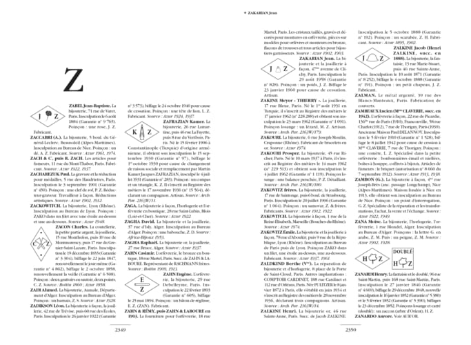 Dictionnaire des joailliers, bijoutiers et orfèvres 