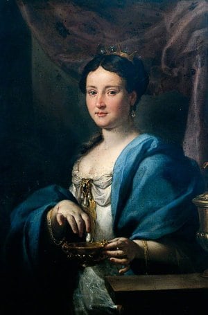 Cleopatra dissolving the pearl Italian school 1795-1805 Oil on canvas Photo : York Museum Trust