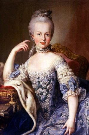 Portrait of Marie-Anoinette, attributed to Martin van Meytens, circa 1787-1788, Schönbrunn Palace, Vienna, Austria