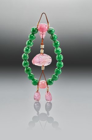 Jadeite bead bracelet. An Eye For Beauty, Illuminata Jewelry Collection Exhibition, L'ECOLE, School of Jewelry Arts, K11 MUSEA, Hong Kong