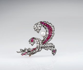 Brooch by Köchert. An Eye For Beauty, Illuminata Jewelry Collection Exhibition, L'ECOLE, School of Jewelry Arts, K11 MUSEA, Hong Kong