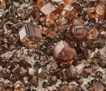 GROSSULAR: Garnet Close up. Journey with Minerals Exhibition, L'ECOLE, School of Jewelry Arts, K11 MUSEA, Hong Kong
