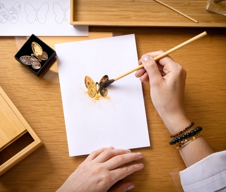 Savoir Faire Jewelry Japanese Urushi Lacquer