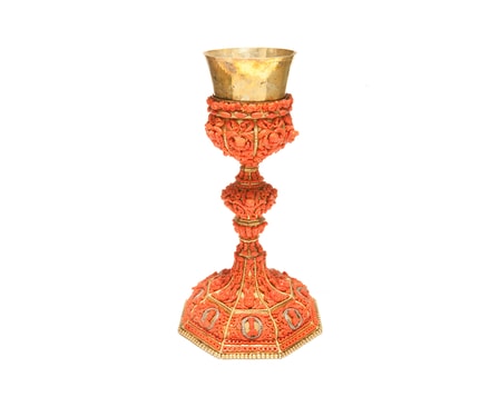 Chalice, 18th century  Trapani, Sicily, Italy Precious coral, metal Coral Museum - Liverino Collection