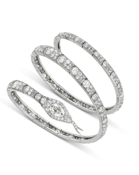 Bangle, Unsigned, Early 20th cent, Platinum, diamonds, Photo © Tony Falcone