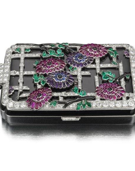 Vanity Case Chrysanthème, Lacloche Frères, Strauss, Allard & Meyer, Paris, 1928