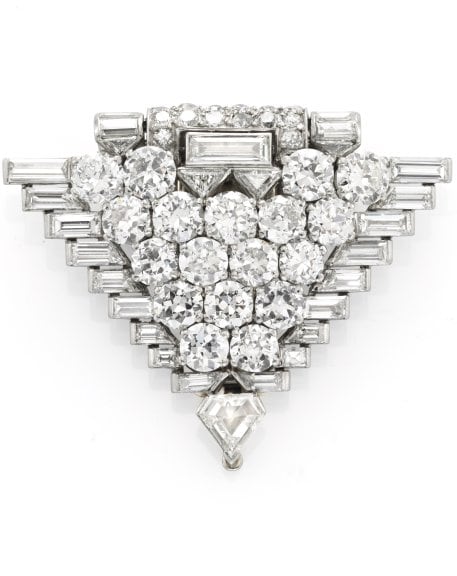 Clip, Van Cleef & Arpels, 1931, Platinum, diamonds - Photo © Tony Falcone