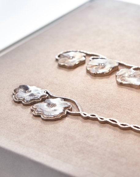 Cuffs and Necks Exhibition at L'Ecole - Poppies - Photo Credit Laurent Kariv