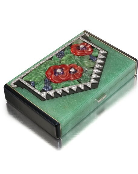 Vanity Case Poppy, Janesich, fabriqué par Strauss, Allard et Meyer, Paris, vers 1928, ©Doug Rosa