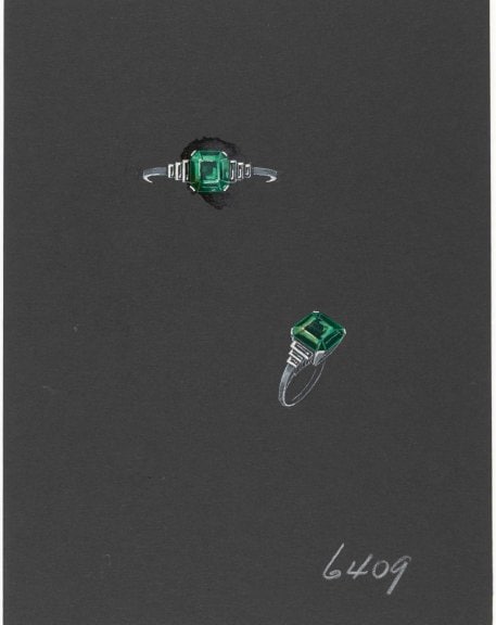 Drawing of a ring, circa 1940 Van Cleef & Arpels Jewelry Culture Fonds (03)
