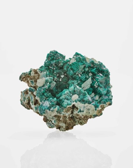 DIOPTASE, Coll. Journey with Minerals Exhibition, L'ECOLE, School of Jewelry Arts, K11 MUSEA, Hong Kong