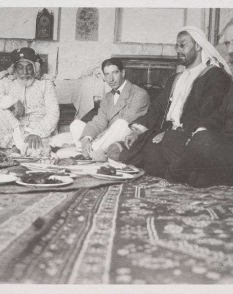 Jacques Cartier in Bahrain sharing a lunch with some of the well-known pearl merchants of the time in Bahrain. March 1912, Archives Cartier Paris © Cartier