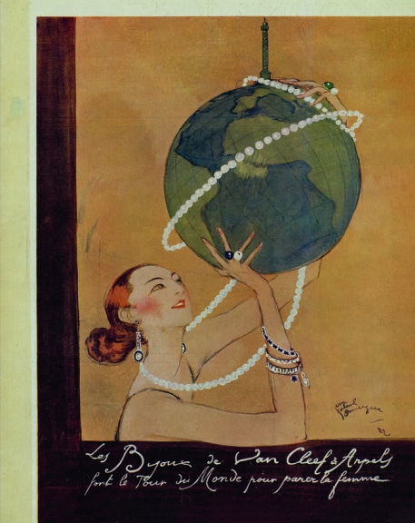 Jean-Gabriel Domergue, advertisement for Van Cleef & Arpels La Renaissance de l’art français et des industries de luxe, January 1923, Paris, BnF © Bibliothèque Nationale de France