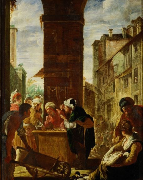 Domenico Fetti (1589-1623), The Parable of the Precious Pearl. Oil on poplar wood, 1600-1620, Vienna, Kunsthistorishes Museum ©  Kunsthistorisches Museum Vienna