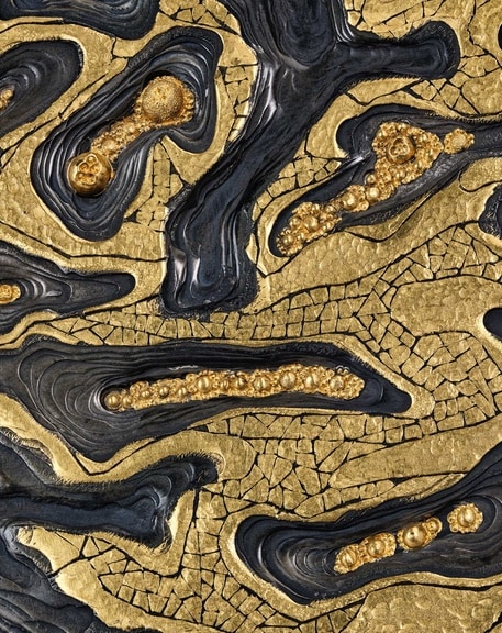 Daniel Brush Maze, 1992 Pure gold, steel