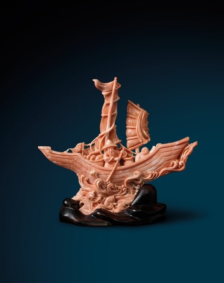 Sailing boat sculpture, ChiiLih Coral museum