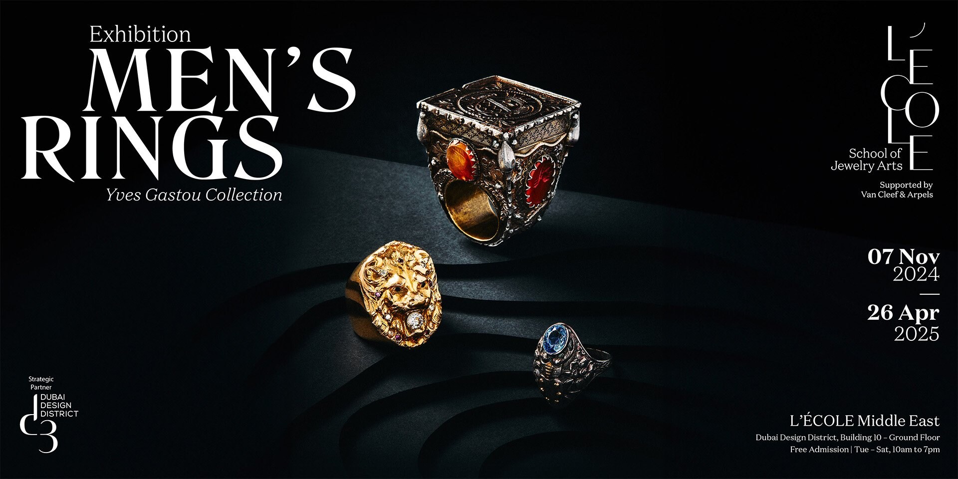 Exhibition "Men's Rings: Yves Gastou Collection" L'Ecole Men's Rings KV