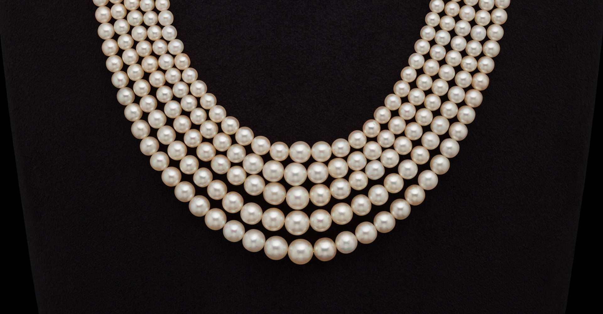 Necklace, c. 1910 Natural pearls, platinum
