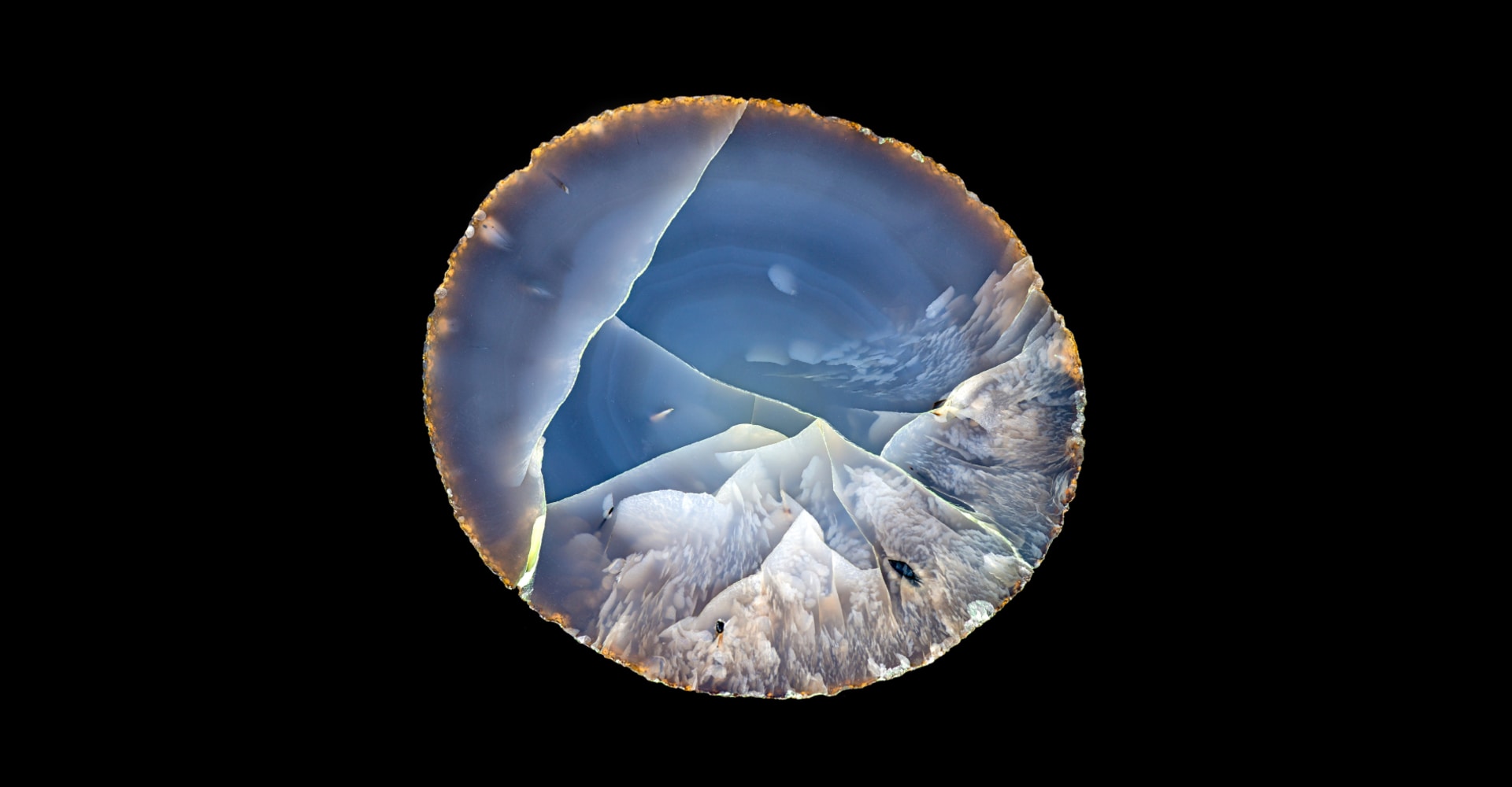 Agate, probablement en provenance Rio Grande do Sul (Brésil)