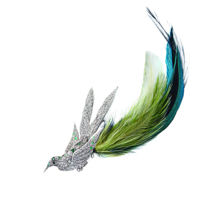 J034 Van Cleef & Arpels, Broche oiseau, Collection particulière, Photo Benjamin Chelly