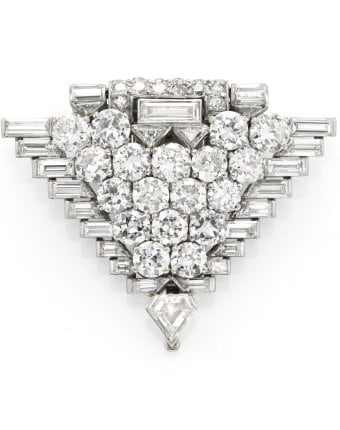 Clip, Van Cleef & Arpels, 1931, Platinum, diamonds - Photo © Tony Falcone