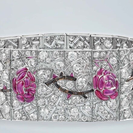 Lacloche, Bracelet en rubis suiffés diamants platine 1925, LA Collection Privée © 2019 Christie’s Images Limited