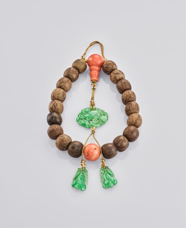 Agarwood bead bracelet. An Eye For Beauty, Illuminata Jewelry Collection Exhibition, L'ECOLE, School of Jewelry Arts, K11 MUSEA, Hong Kong