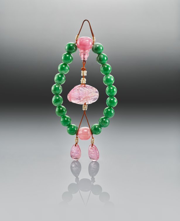 Jadeite bead bracelet. An Eye For Beauty, Illuminata Jewelry Collection Exhibition, L'ECOLE, School of Jewelry Arts, K11 MUSEA, Hong Kong