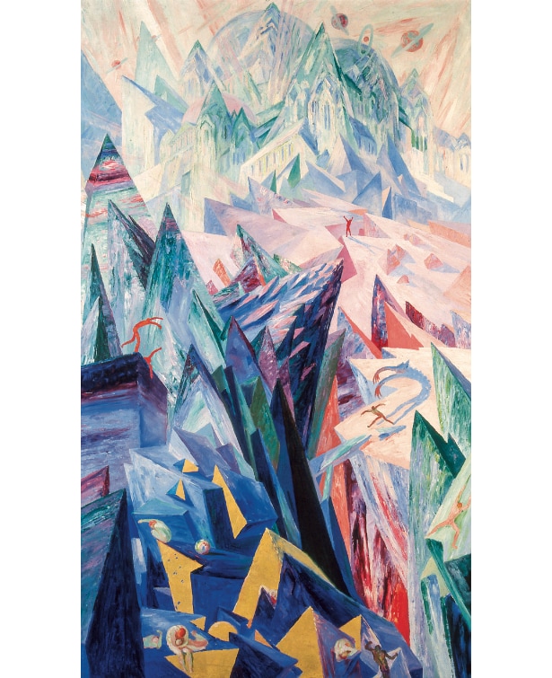 Illustration of Laura: A Journey into the Crystal – The Path of Genius by Wenzel Hablik (1918) 