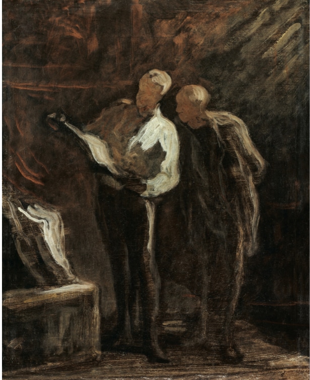 Honoré Daumier, Collecting Engravings, oil on canvas,​  1870–1873, Gand, Museum voor Schone Kunsten